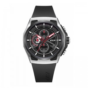 Expedition 6842 Silver Black Rubber MCRTBBA